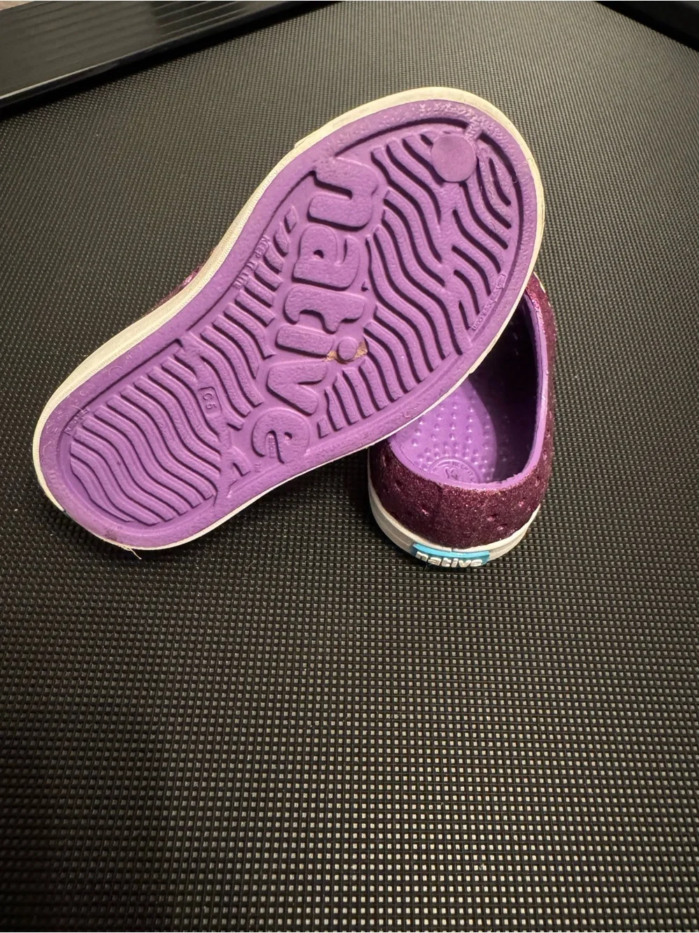 Native Shoes glittery purple